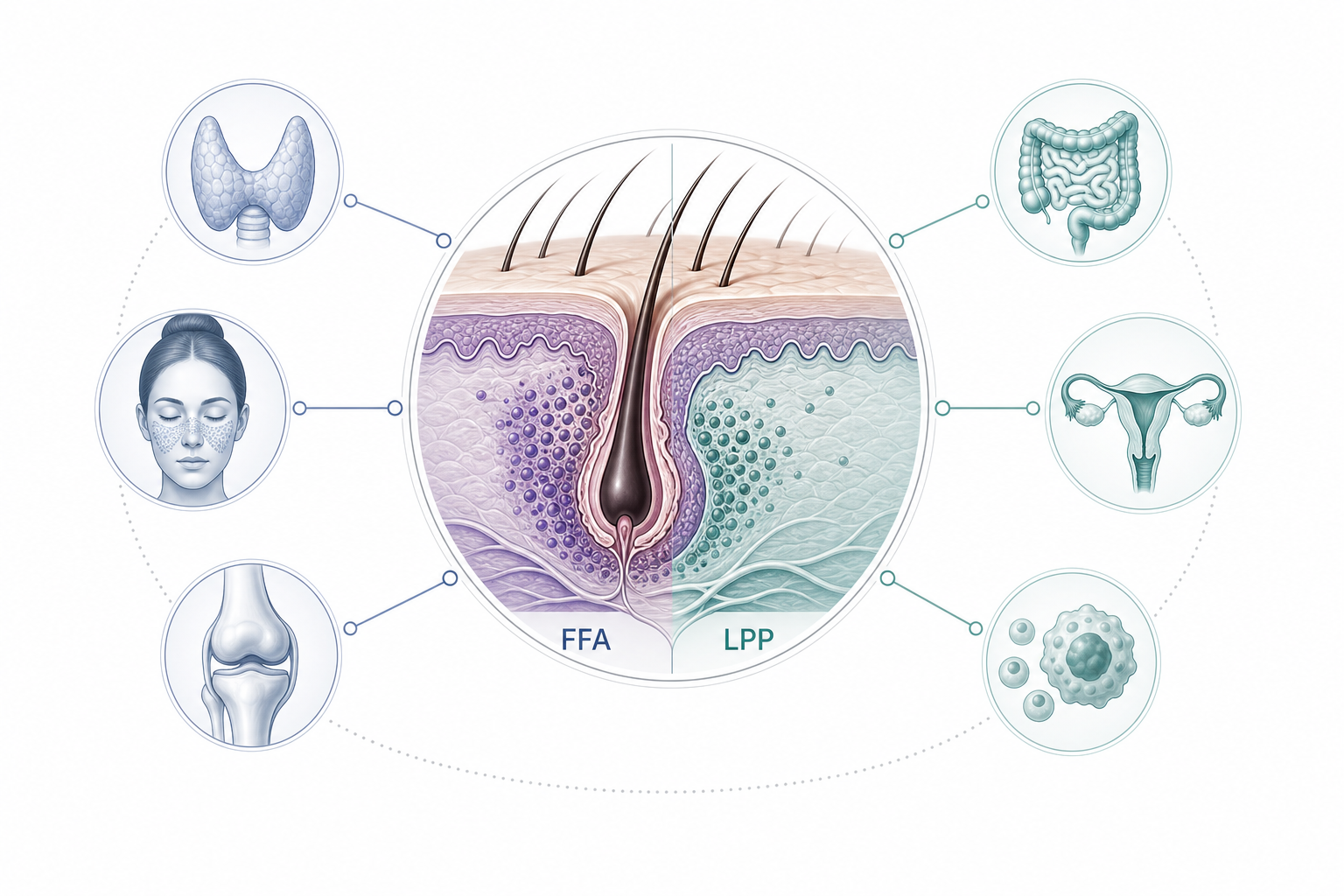What Other Health Conditions Are Common in Patients with Frontal Fibrosing Alopecia and Lichen Planopilaris?