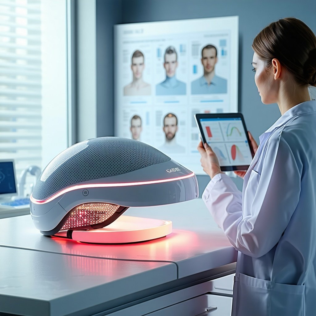 Clinical Safety and Efficacy of Dual Wavelength Low-Level Light Therapy in Androgenetic Alopecia: A Double-Blind Randomized Controlled Study (A Review)